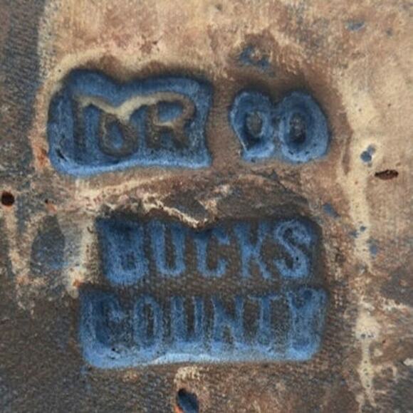 Vintage Mercer Moravian Gospel Tile Mark 2000 Pottery Handmade - Picture 3 of 4